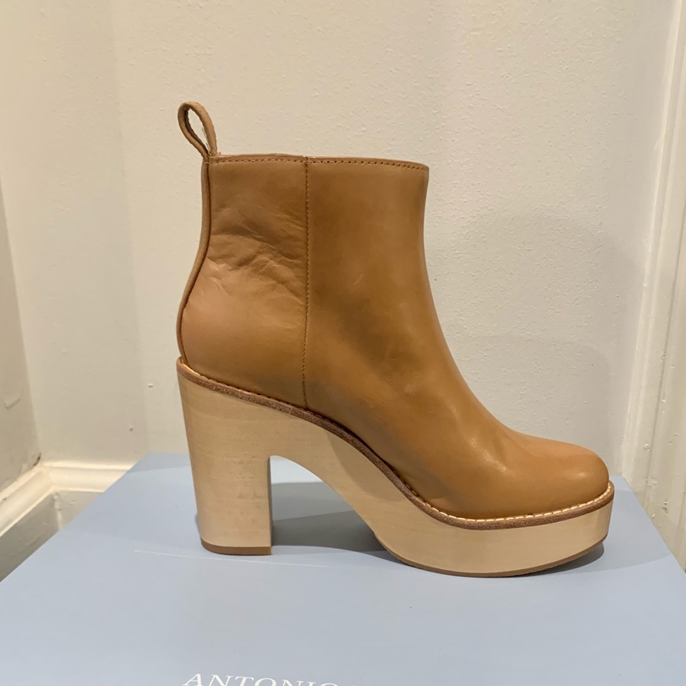 Leather booties